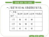 北师大版四年级数学下第六单元数据的表示和分析第 ７ 课时　 练习六(１)习题课件