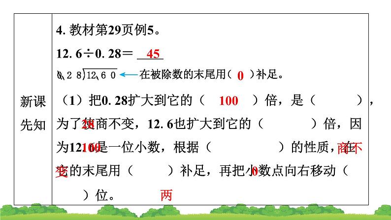 人教版小学数学 五年级上册 3.2一个数除以小数 作业课件第7页