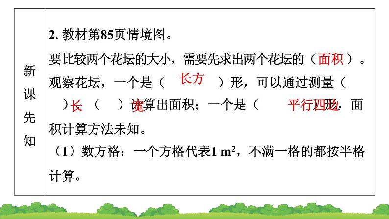 人教版小学数学 五年级上册 6.1 平行四边形的面积 作业课件第4页