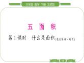 北師大版三年級數(shù)學(xué)下第五單元面積第 １ 課時　 什么是面積習(xí)題課件