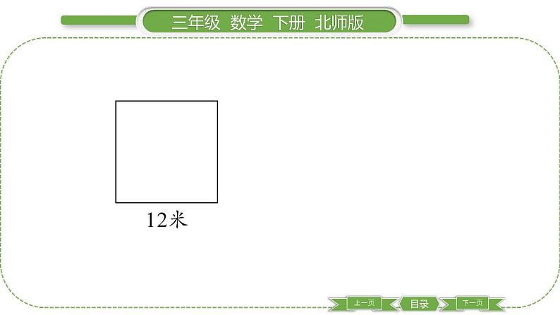 北师大版三年级数学下第五单元面积第 ３ 课时　 长方形的面积(１)习题课件第5页