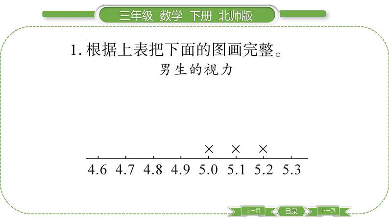 北师大版三年级数学下第七单元数据的整理和表示第 １ 课时　 小小鞋店习题课件05