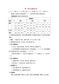 2022四年级数学上册知识点汇总新人教版