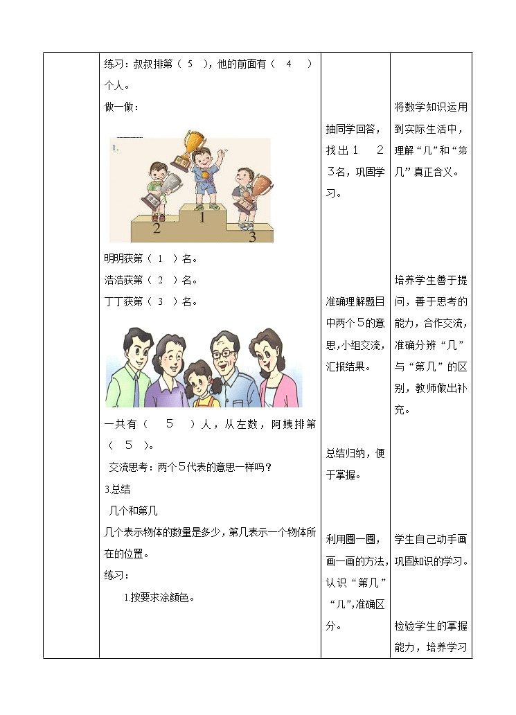 第3单元 第2课时 第几，5以内的分成教学设计第2页