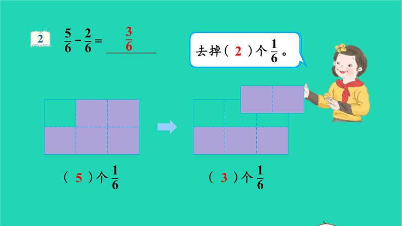 2022三年级数学上册8分数的初步认识2分数的简单计算教学课件新人教版第6页