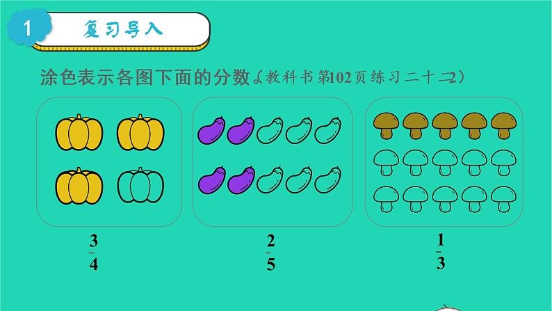 2022新人教版三年级数学上册8分数的初步认识3分数的简单应用第2课时求一个数的几分之几是多少（教学课件+教学反思）02