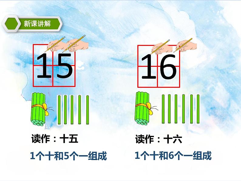 6.1认识11到20 教学课件第8页