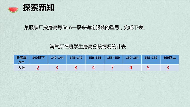 【同步备课】 第五单元 第3课时 身高的情况（课件）小学数学六年级上册（北师大版）07