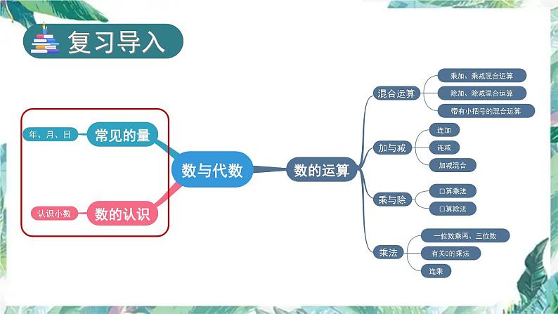 北师大版 三年级上册数学课件-总复习 数与代数 优质课件02