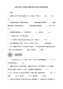 北师大版六年级数学上册期中拔尖培优测试卷（含答案）