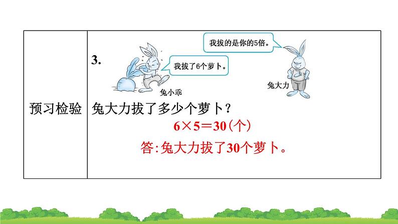 人教版 数学三年级上册 5 倍的认识 第二课时  预习课件07