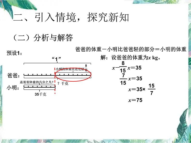 人教版六年级上册   稍复杂的分数除法应用题 课件第5页