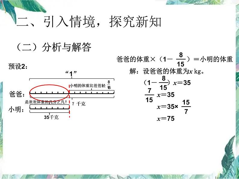 人教版六年级上册   稍复杂的分数除法应用题 课件第6页