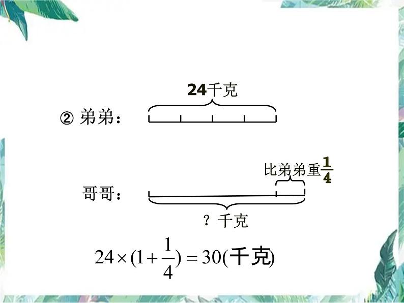 人教版 六年级上册 分数乘除法应用题的比较练习 优质课件05