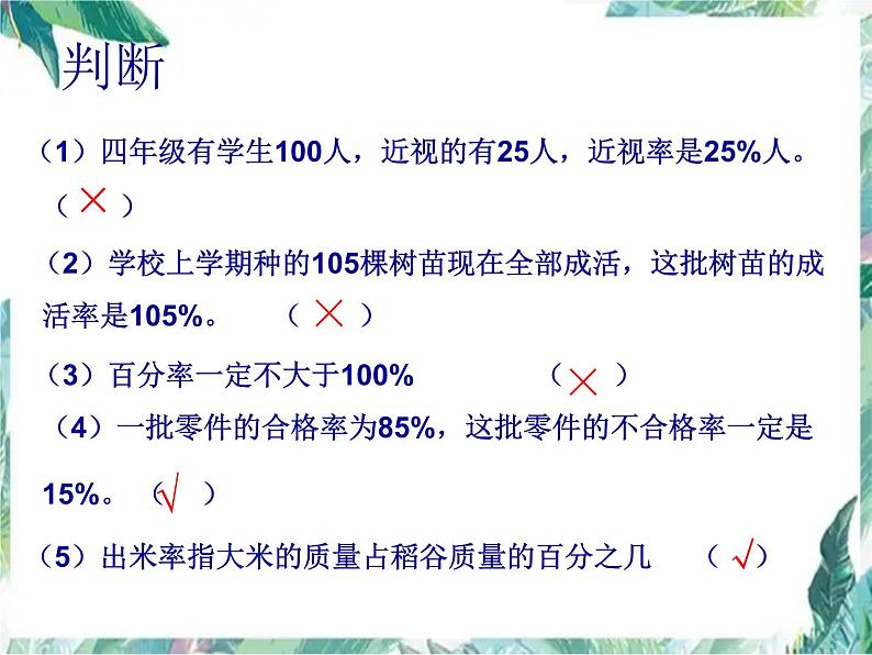 人教版 六年级上册 用百分数解决问题 优质课件08