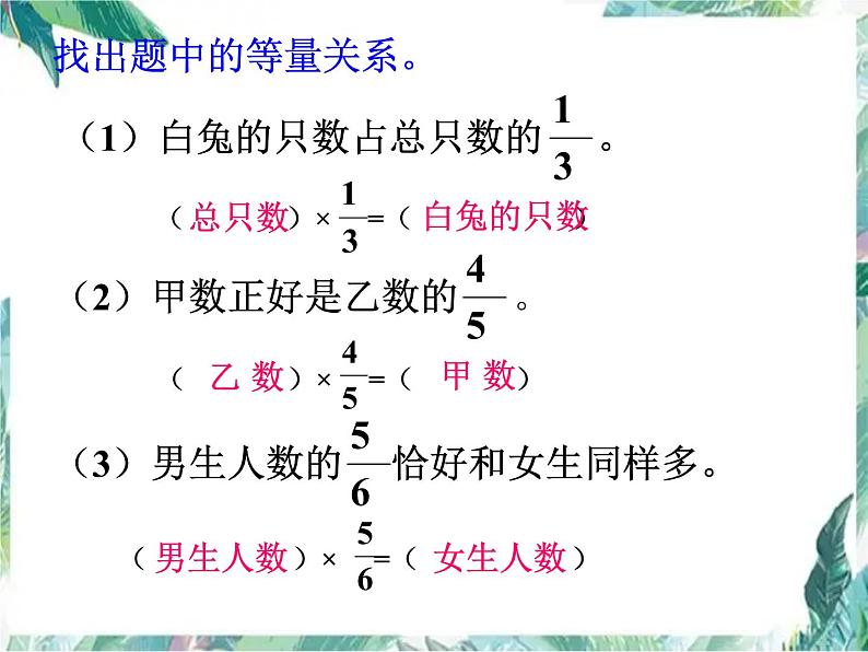 人教版 六年级上册 分数除法解决问题 优质课件第3页