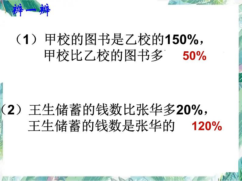 北师大版 六年级上册 百分数解决问题复习  优质课件第4页