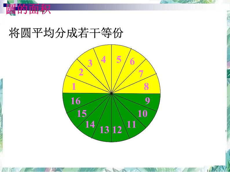 人教版 六年级上册 《圆的周长和面积的复习》优质课件第3页