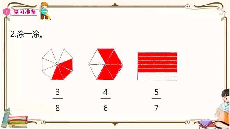 人教版数学三年级上册课件 第8单元 ：3.1  分数的简单应用第3页