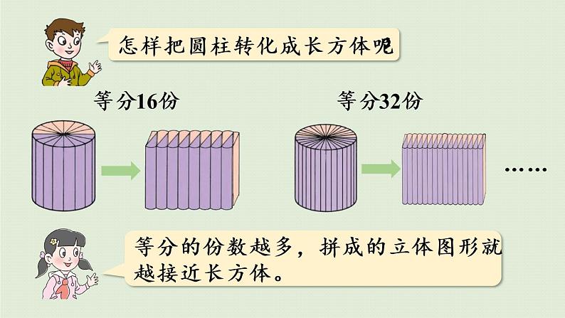 数学青岛六（下）课件 第二单元 冰淇淋盒有多大——圆柱和圆锥 第3课时 圆柱体积07