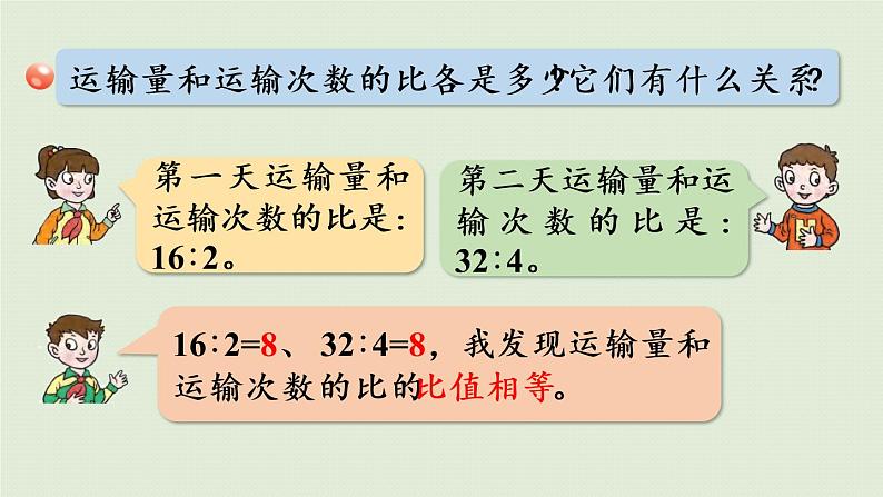 数学青岛六（下）课件 第三单元 啤酒生产中的数学—比例 第1课时  比例的意义、基本性质06