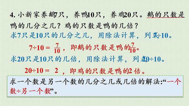 数学青岛五（下）课件 二 校园艺术节—分数的意义和性质 回顾整理07