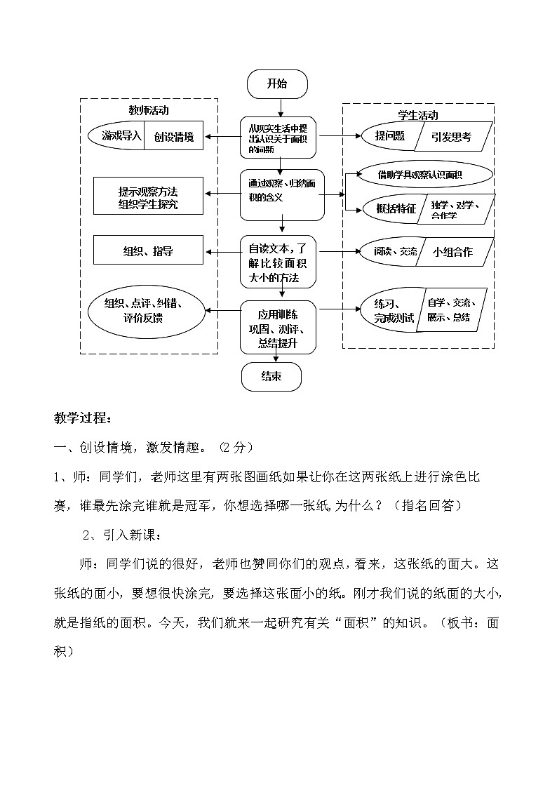 三年级下册数学教案 5.1 面积和面积单位 北京版 (5)03