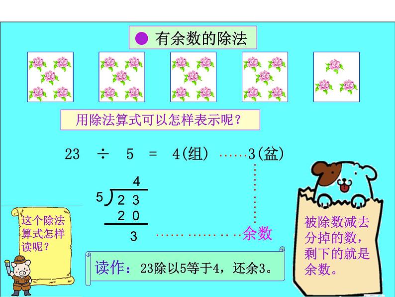 人教版二年级下册有余数除法课件第8页