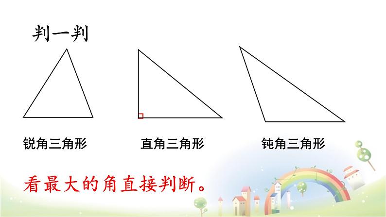 人教版四年级下册三角形的分类课件第4页