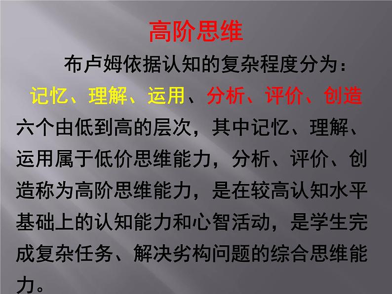 在数学练习课中培养学生的高阶思维课件07