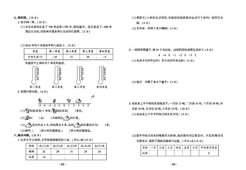 2022年秋季五年级上册数学苏教版试卷_单元测试+期中期末+答案（pdf版）02