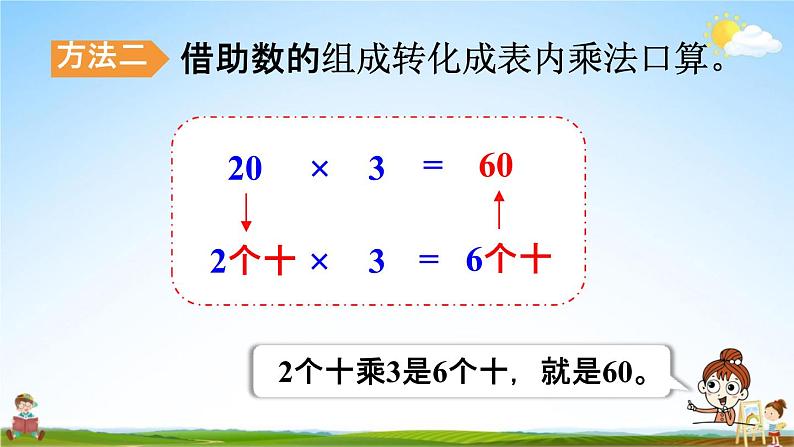 人教版三年级数学上册《6-1-1 口算乘法》课堂教学课件PPT小学公开课第8页