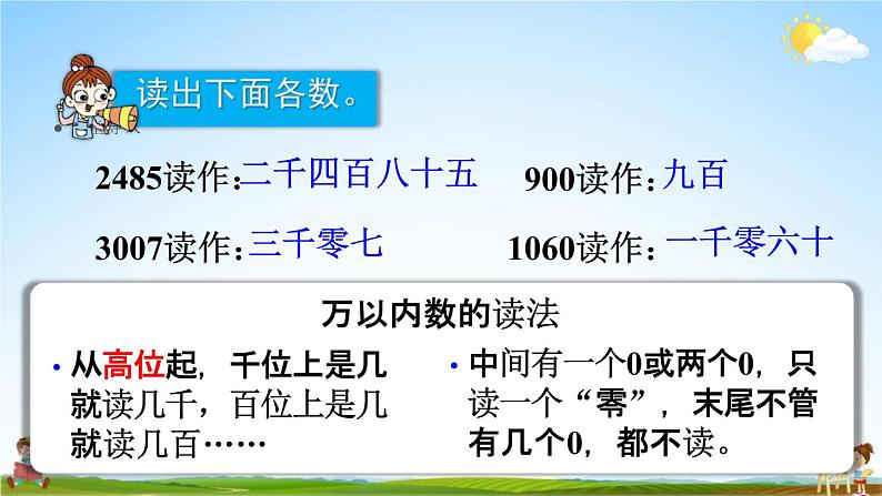 人教版四年级数学上册《1-2 亿以内数的读法》课堂教学课件PPT小学公开课第4页