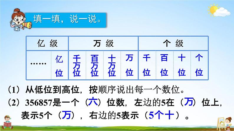 人教版四年级数学上册《1-2 亿以内数的读法》课堂教学课件PPT小学公开课第5页