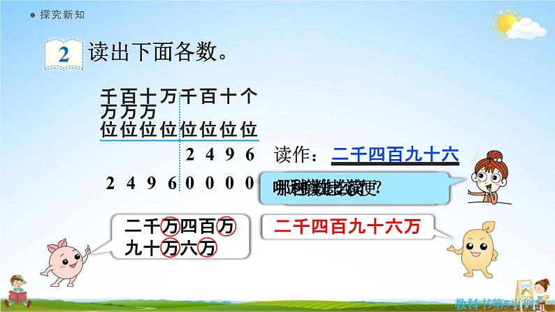 人教版四年级数学上册《1-2 亿以内数的读法》课堂教学课件PPT小学公开课第6页