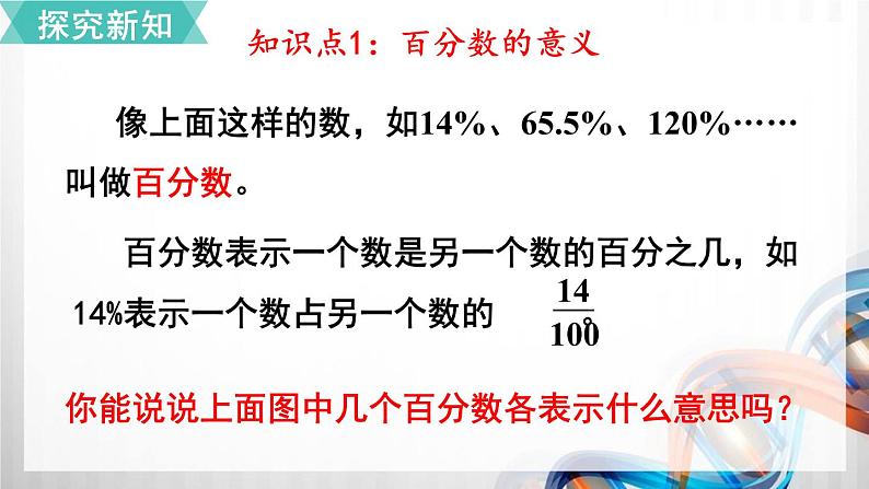 人教版新插图小学六年级数学上册第6单元《百分数（一）》课件第6页