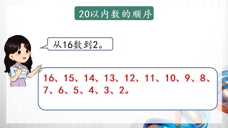 人教版新插图小学一年级数学上册第9单元《总复习》课件第4页