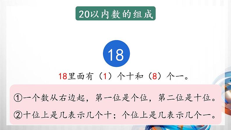 人教版新插图小学一年级数学上册第9单元《总复习》课件第7页