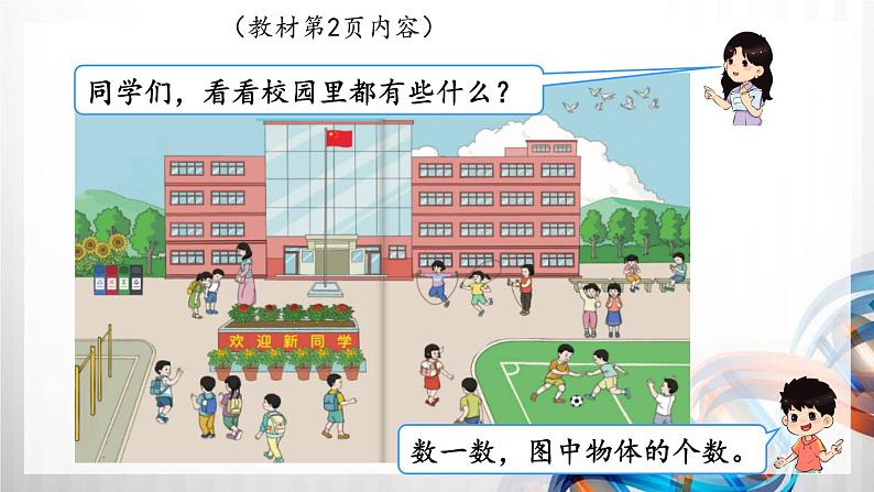 人教版新插图小学一年级数学上册第1单元《准备课》课件02