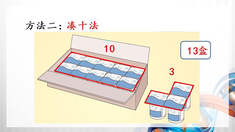 人教版新插图小学一年级数学上册第8单元《20以内的进位加法》课件08