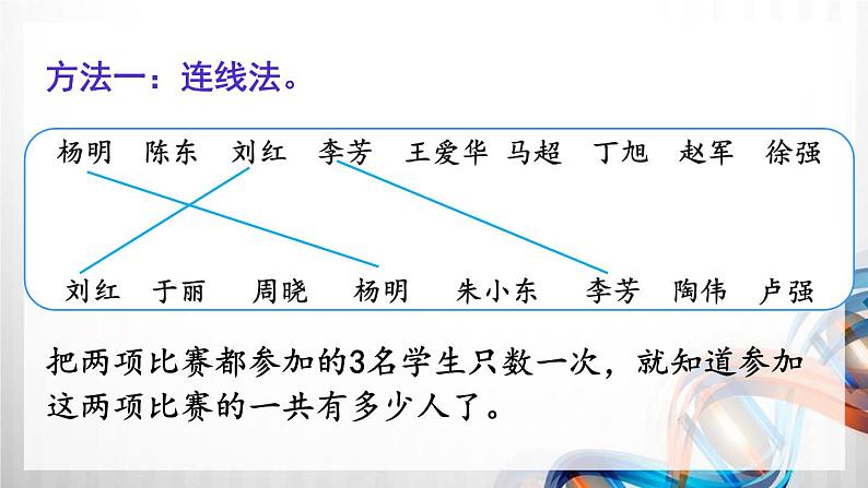 人教版新插图小学三年级数学上册第9单元《数学广角—集合》课件第6页