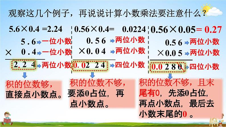 人教版五年级数学上册《1-4 小数乘小数（2）》课堂教学课件PPT小学公开课06