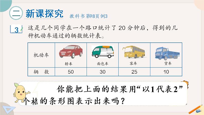 7.3《一格代表多个单位的条形统计图》PPT课件+教学设计+同步练习03