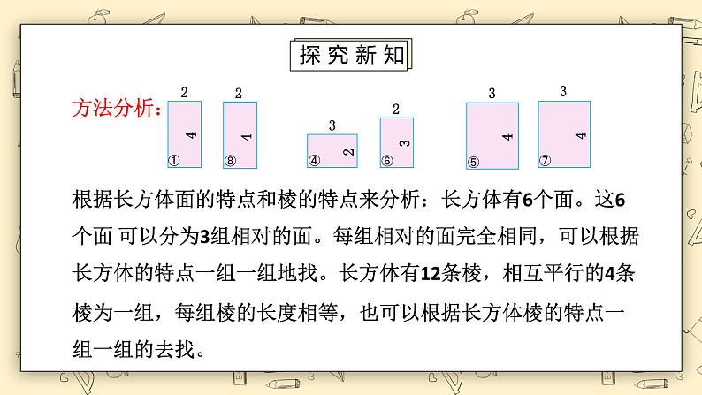 北师大版五下2.1《长方体的认识（2）》课件+教学设计+同步练习05