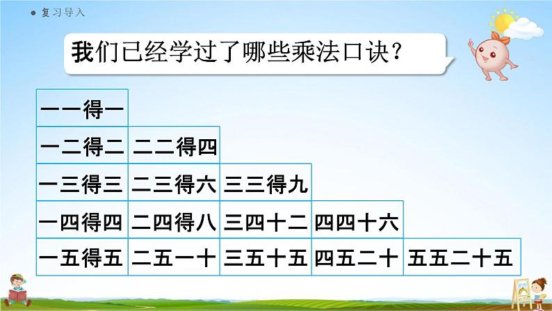 人教版二年级数学上册《4-2-5  6的乘法口诀》课堂教学课件PPT小学公开课第4页