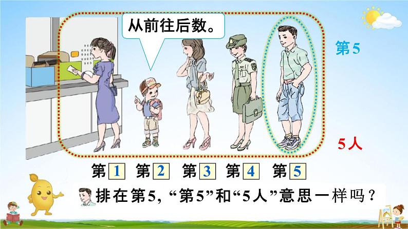 人教版一年级数学上册《3-3 第几》课堂教学课件PPT小学公开课第7页