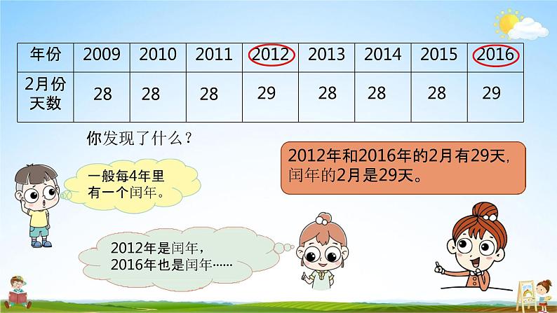 北师大版三年级数学上册《7-2认识年、月、日（二）》课堂教学课件PPT小学公开课04
