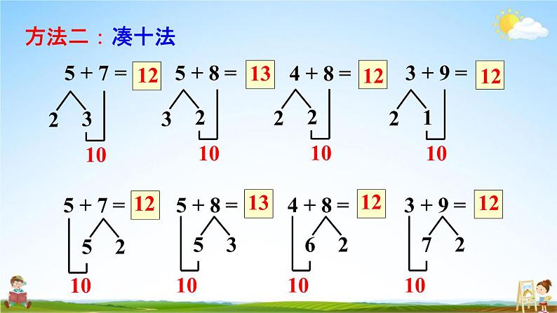 人教版一年级数学上册《8-10 练习二十二》课堂教学课件PPT小学公开课第3页