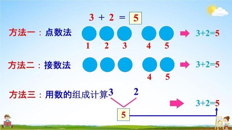 人教版一年级数学上册《3-12 练习五》课堂教学课件PPT小学公开课第4页