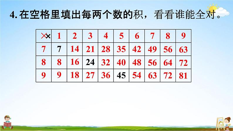 人教版二年级数学上册《6-11 练习二十一》课堂教学课件PPT小学公开课第7页